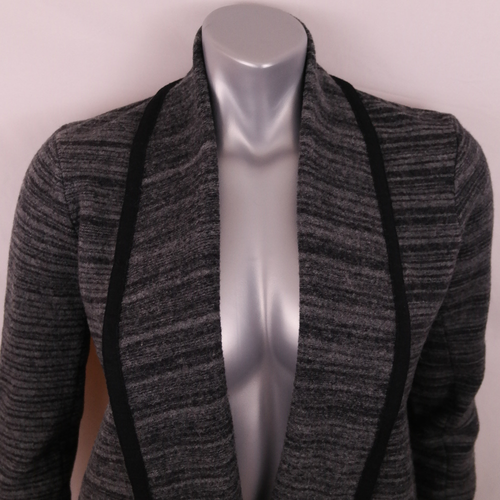Ann Taylor Loft Cardigan Medium Gray & Black